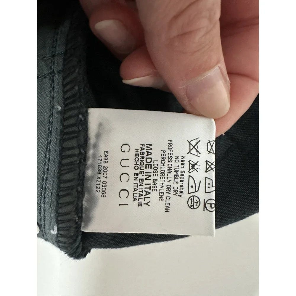 Gucci, Men's Dark Wash Straight‎ Leg Jeans, Size 50